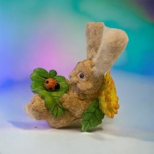 Fuzzy ears knicknacks bunny Ladybug